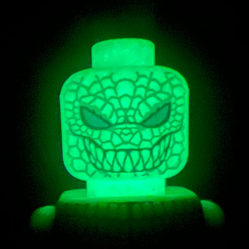 Angry Alligator white FULL FIGURE GLOW HEAD INCLUDED