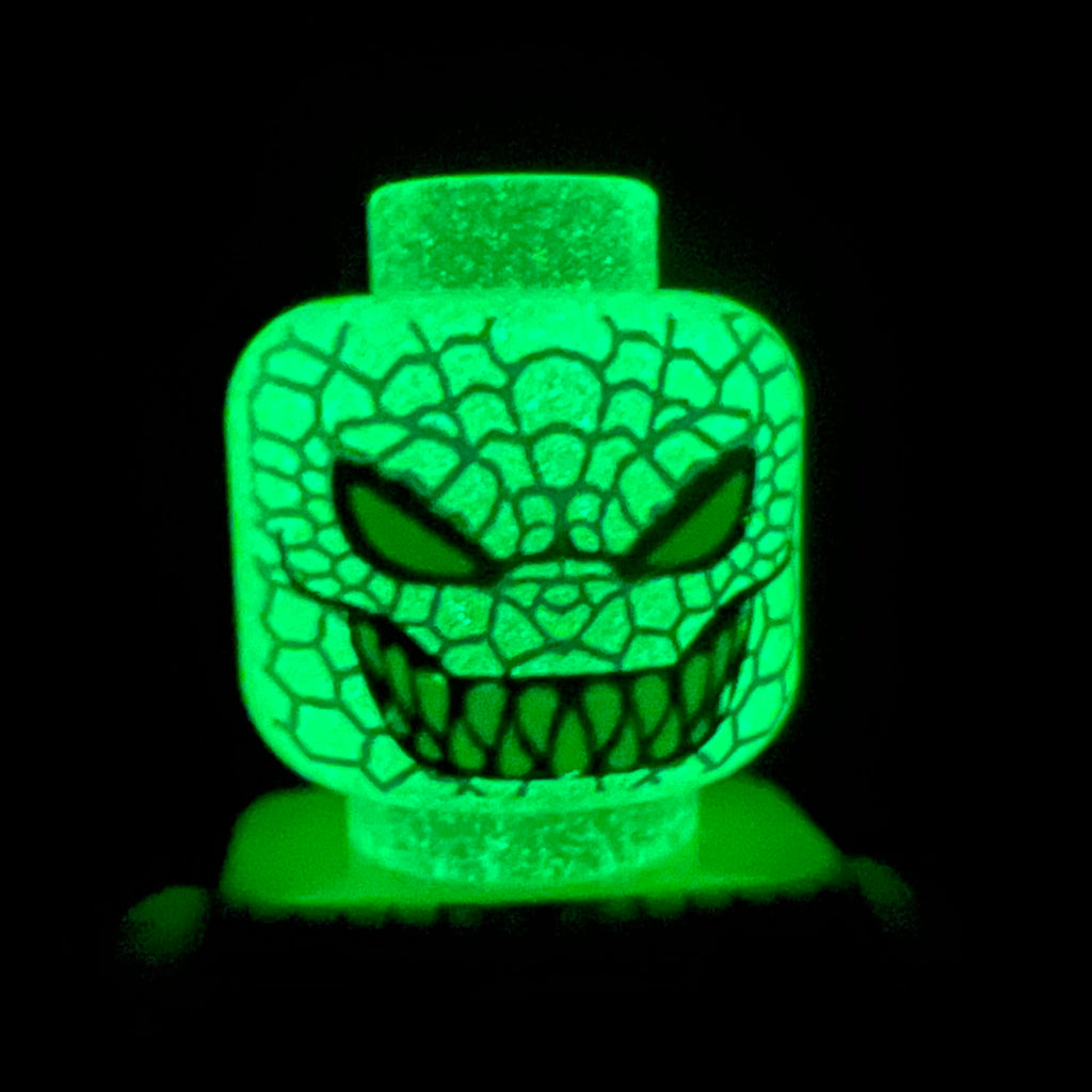 Angry Alligator bright green FULL FIGURE GLOW HEAD INCLUDED