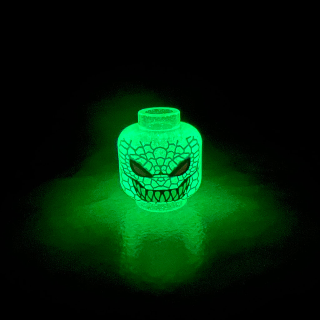 Angry Alligator translucent green GLOW HEAD ONLY