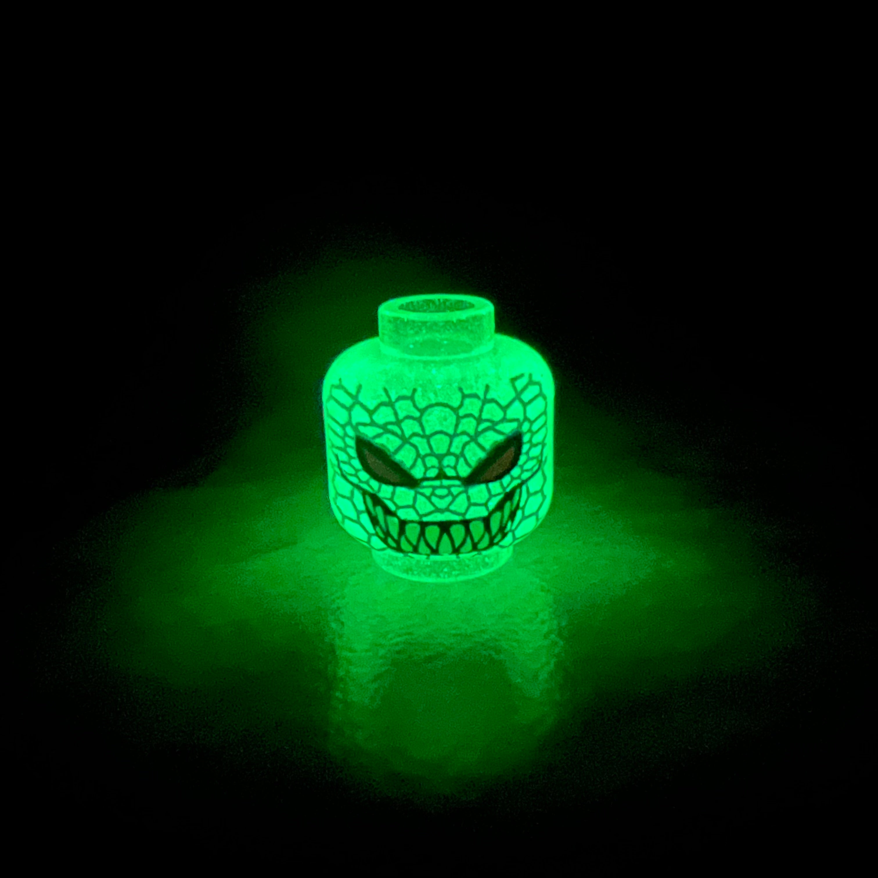 Angry Alligator translucent green GLOW HEAD ONLY