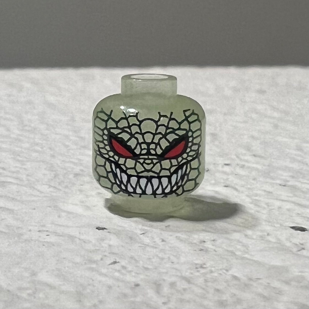 Angry Alligator translucent green GLOW HEAD ONLY