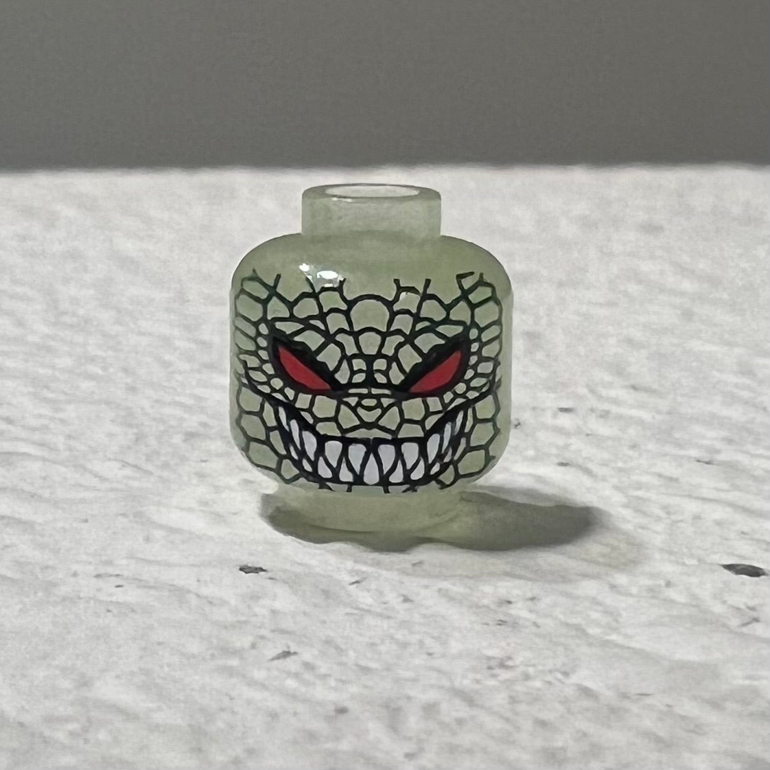Angry Alligator translucent green GLOW HEAD ONLY