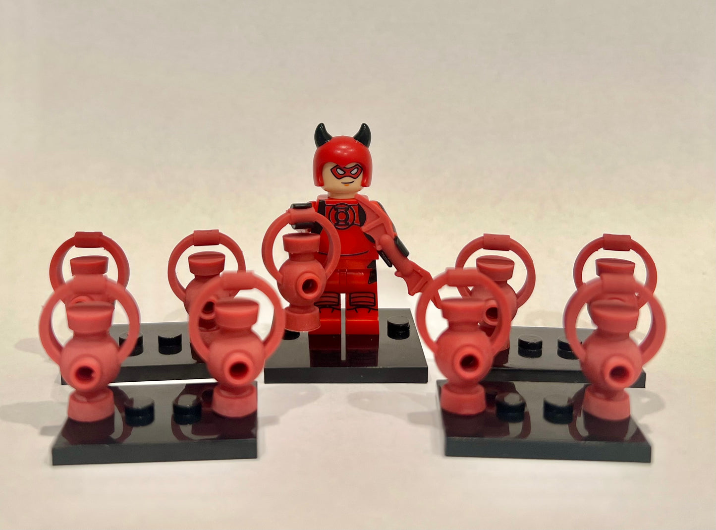 Custom Lego Red Lantern Power Battery UV PRINTED