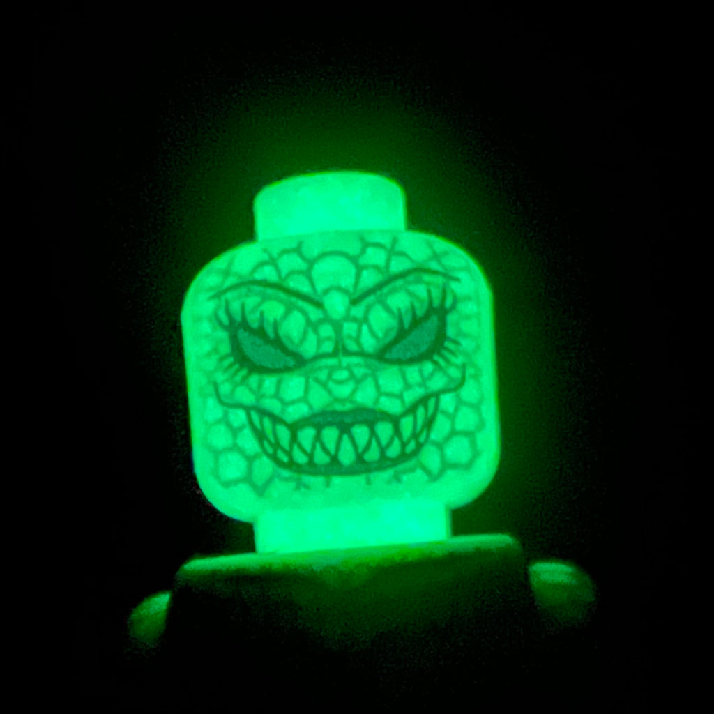 Color Croc Bright Green FULL FIGURE GLOW HEAD INCLUDED
