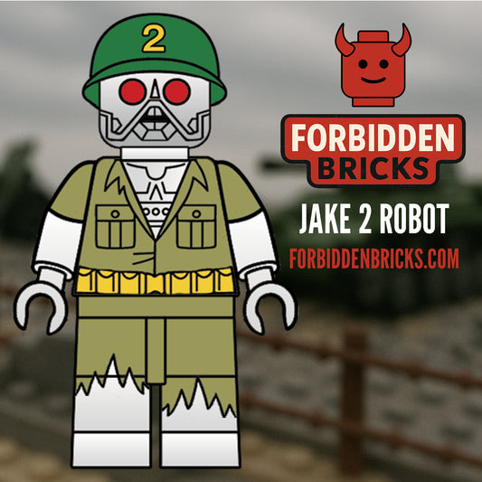 COMING SOON Custom Lego G.I. Robot Jake 2 figure UV PRINTED